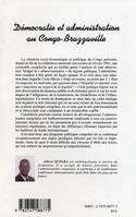 DEMOCRATIE ET ADMINISTRATION AU CONGO-BRAZZAVILLE - DE LA LEGITIMITE POLITIQUE A LA RATIONALITE NORM, De la légitimité politique à la rationalité normative ?