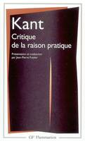 Critique de la raison pratique, PRESENTATION ET TRADUCTION PAR JEAN-PIERRE FUSSLER