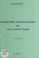 Répertoire minéralogique de 1376 caractères