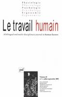 Le travail humain 2002 - vol. 65 - n° 3