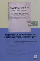 Prospectus et mémoires de l'Encyclopédie méthodique, Vol. I, Prospectus général, PROSPECTUS ET MEMOIRES DE L ENCYCLOPEDIE - hist de la philo