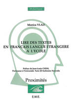 La lecture en français langue étrangere à l'école