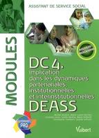 Domaine de compétences DEASS, 4, DC 4, implication dans les dynamiques partenariales, institutionnelles et interinstitutionnelles / D