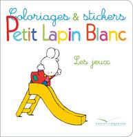 Coloriage et stickers Petit Lapin Blanc - En vacances