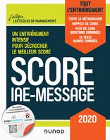 Score IAE-Message / tout l'entraînement : 2020, Tout l'entraînement