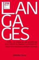 Langages Nº 219 3/2020 Orféo : un corpus et une plateforme pour l'étude du français contemporain, Orféo : un corpus et une plateforme pour l étude du français contemporain