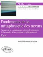 Kant, Fondements de la métaphysique des moeurs, section I, 