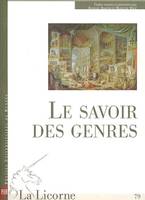 Le Savoir des genres