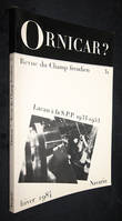 Ornicar ? Revue du champ freudien, n°31 (Hiver 1984) : Lacan à la S.P.P. 1933-1953