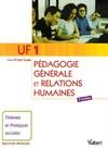 UF 1, pédagogie générale et relations humaines