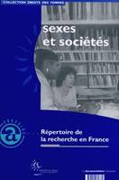 Sexes et sociétés: Répertoire de la recherche en France Collectif, répertoire de la recherche en France