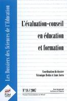 évaluation et le conseil en éducation et formation. revue les dossiers des scien, L'évaluation-conseil en éducation et formation