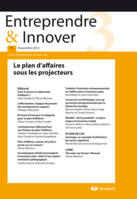 Entreprendre & Innover 2012/3, n  15, le plan d'affaires sous les projecteurs