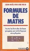 Formules de mathématiques