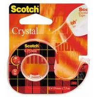 blister scotch cristal avec devidoir 19mmx7.5m