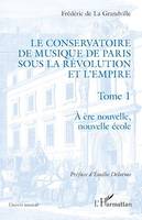 Le Conservatoire de musique de Paris sous la Révolution et l'Empire, A ère nouvelle, nouvelle école - A ère nouvelle, nouvelle école