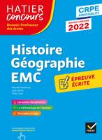 Histoire-Géographie-EMC- CRPE 2022 - Epreuve écrite d'admissibilité, Épreuve écrite d'application