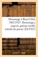 Hommage à René Ghil, 1862-1925. Hommages, aspects, poème inédit, extraits de presse, bibliographie
