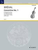 Concertino No. 1 Fa majeur, cello and piano.