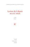 Cahiers de philosophie de l'université de Caen, n° 57/2021, Lectures de Cabanis au XIXe siècle