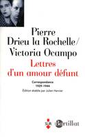 LETTRES D UN AMOUR DEFUNT, correspondance 1929-1944
