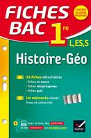 Fiches bac Histoire-Géographie 1re L, ES, S, fiches de révision - Première séries générales