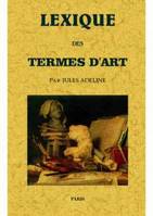 Lexique des termes d'art