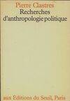 Sciences humaines (H.C.) Recherches d'anthropologie politique
