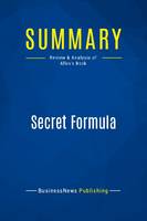 Summary: Secret Formula, Review and Analysis of Allen's Book