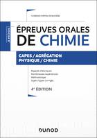 Épreuves orales de chimie - 4e éd. - Capes/Agrégation, Capes/Agrégation