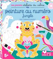 Peinture au numéro jungle - mini boîte avec accessoires