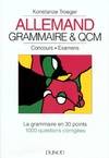 Allemand grammaire & QCM. Concours, examens, grammaire et QCM