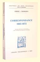 Correspondance avec Thomasius, 1663-1672