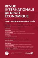 Revue internationale de droit économique, Concurrence des normativités