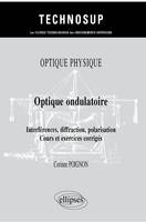 Optique ondulatoire, Interférences, diffraction, polarisation