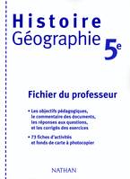 Histoire-géographie, 5e, fichier du professeur