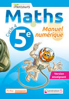 Manuel numérique iParcours maths cycle 4 vol. 5e (DVD enseignant monoposte) 2016