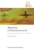 Migration et classement social, Enquête auprès de migrants marocains au Québec