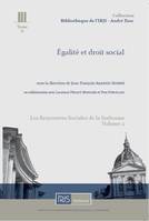 Les Rencontres sociales de la Sorbonne, 2, Égalité et droit social