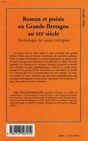 ROMAN ET POÉSIE EN GRANDE-BRETAGNE AU XIXè SIÈCLE, Anthologie de textes critiques extraits de la presse victorienne