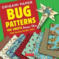 Origami Paper Bug Patterns 6*6 /anglais