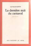 La Dernière Nuit du carnaval, roman