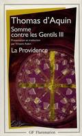 Somme contre les Gentils III, La Providence