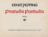Praeludia - Postludia, zu 18 Chorälen. organ.