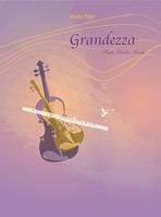 Grandezza, flute, violin and viola. Partition et parties.