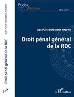 Droit pénal général de la RDC