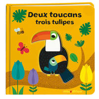 Deux toucans, trois tulipes