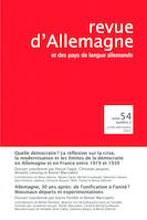 Revue d'Allemagne et des pays de langue allemande, Tome 54, numéro 2