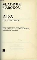 ADA OU L ARDEUR