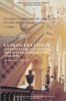 La France et l’Italie, Affinités intellectuelles, diplomatie, immigration (1544-1940)